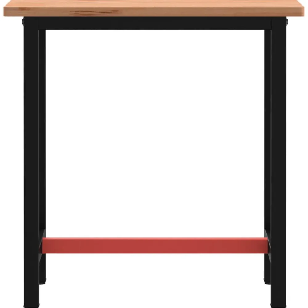 Bouwbeslag*vidaXL Werkbank 80x55x81,5 cm massief beukenhout en metaal