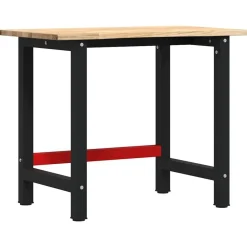 Werkbank 100x60x81,5 cm massief eikenhout>vidaXL New