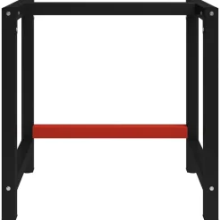 Werkbankframe 80x57x79 cm metaal zwart en rood>vidaXL Sale