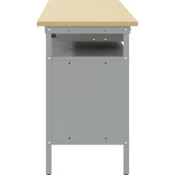 Werkbankset met lade 2 pcs en Grijs 200 x 55 x 85 cm><noscript><img width=