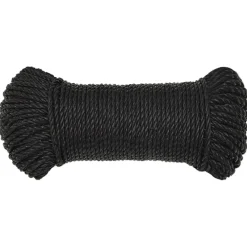 Bouwbeslag*vidaXL Werktouw 3 mm 25 m polypropeen Zwart