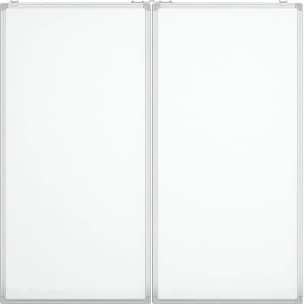 Whiteboard magnetisch inklapbaar 80x80x1,7 cm aluminium>vidaXL