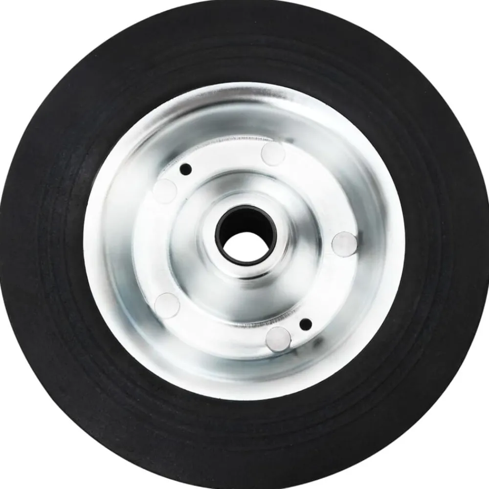 Wiel voor stuurwiel Ø20x5 cm massief rubber en staal>vidaXL Best