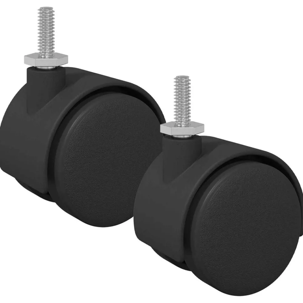 Wielen 2 pcs Zwart 40,1 x 37,8 mm PP en IJzer>vidaXL Best