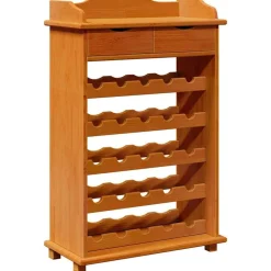 Kasten & Opbergmeubelen*vidaXL Wijnrek Bruin 58 x 28 x 90 cm Massief grenenhout acacia