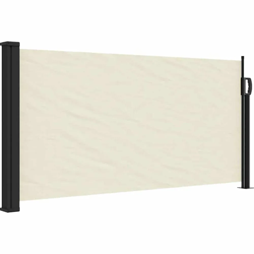 Windscherm uittrekbaar 100x300 cm crèmekleurig>vidaXL Clearance
