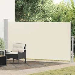 Wind-/zonnescherm uittrekbaar 160x300 cm crèmekleurig>vidaXL New