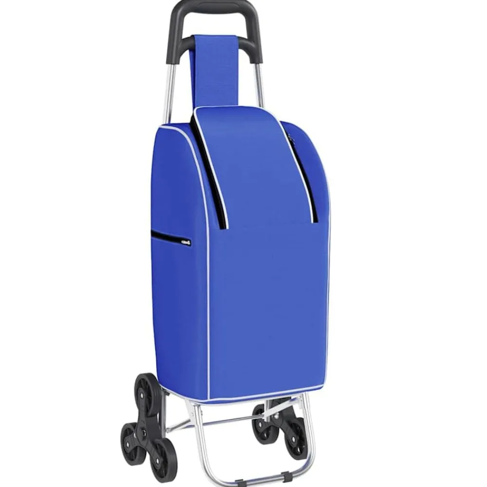 Bagage & Tassen*vidaXL Winkel trolley 39,5 x 33 x 93 cm Oxford stof Blauw