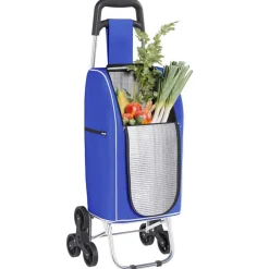 Bagage & Tassen*vidaXL Winkel trolley 39,5 x 33 x 93 cm Oxford stof Blauw