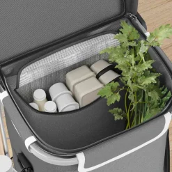 Bagage & Tassen*vidaXL Winkel trolley 36,5 x 46,5 x 100,5 cm Oxford stof Grijs