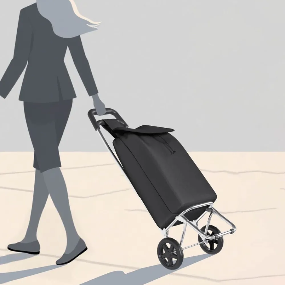 Winkel trolley 35 x 28 x 92 cm Oxford stof>vidaXL Best