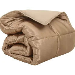 Linnengoed*vidaXL Winter Dekbed 135 x 200 cm Satijn en Microfiber Goud