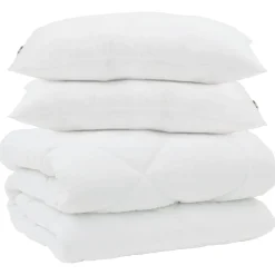 Winter Dekbed met kussen 3 pcs Wit Microvezel>vidaXL Outlet