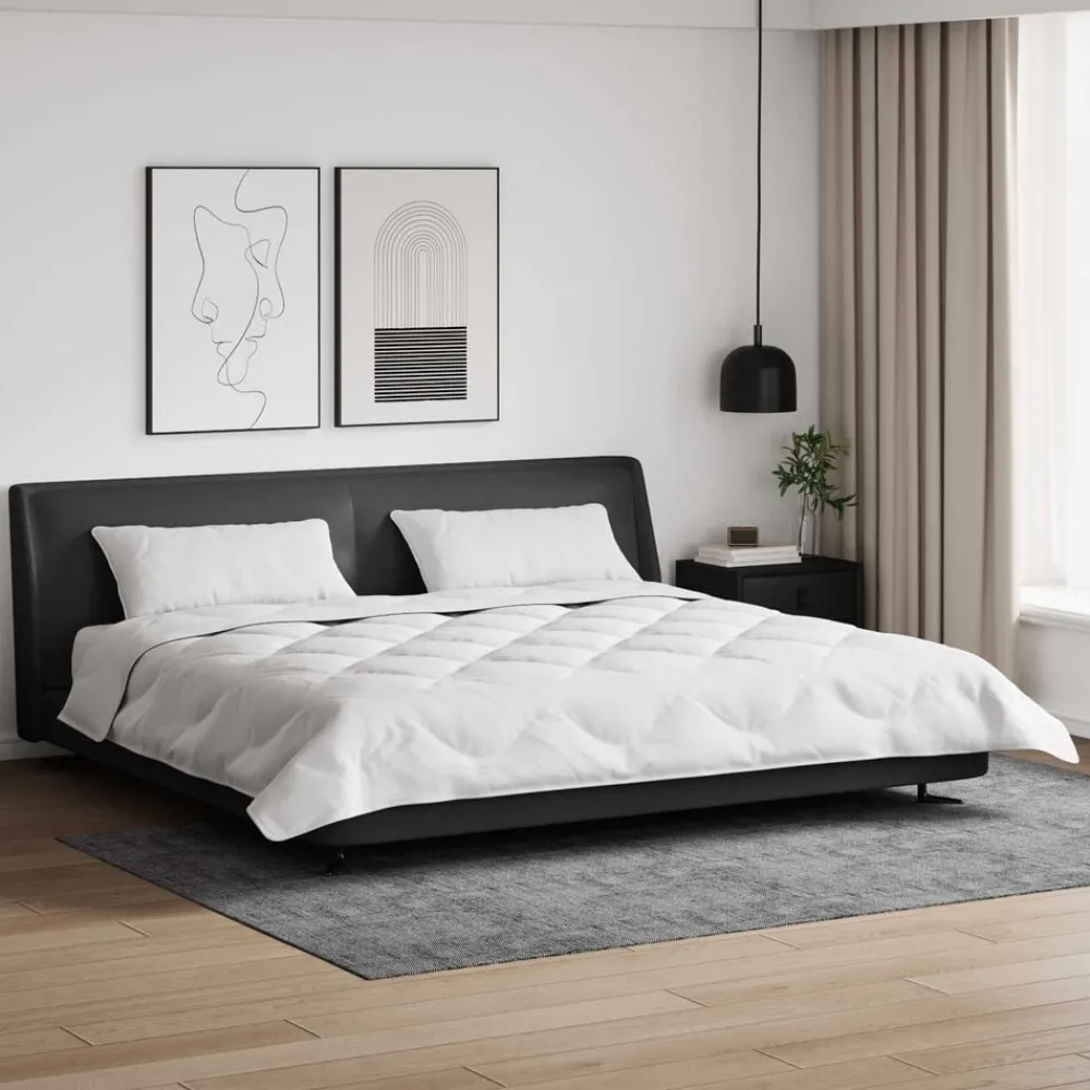 Winter Dekbed met kussen 3 pcs Wit Microvezel>vidaXL Outlet