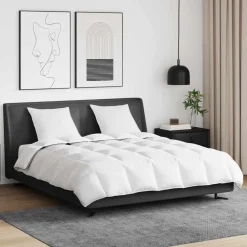 Winter Dekbed met kussen 3 pcs Wit Donsveertjes>vidaXL New