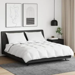 Linnengoed*vidaXL Winter Dekbed met kussen 3 pcs Wit Donsveertjes