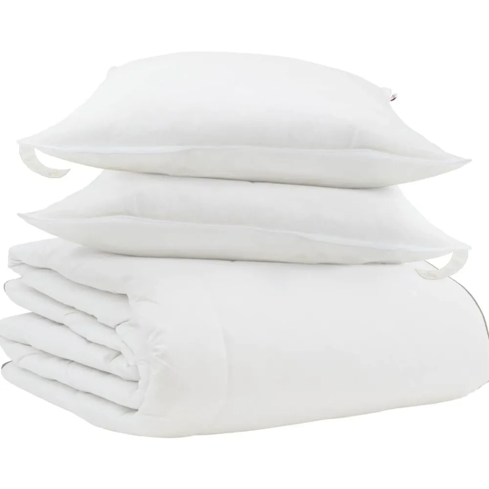 Winter Dekbed met kussen 3 pcs Wit Donsveertjes>vidaXL Outlet
