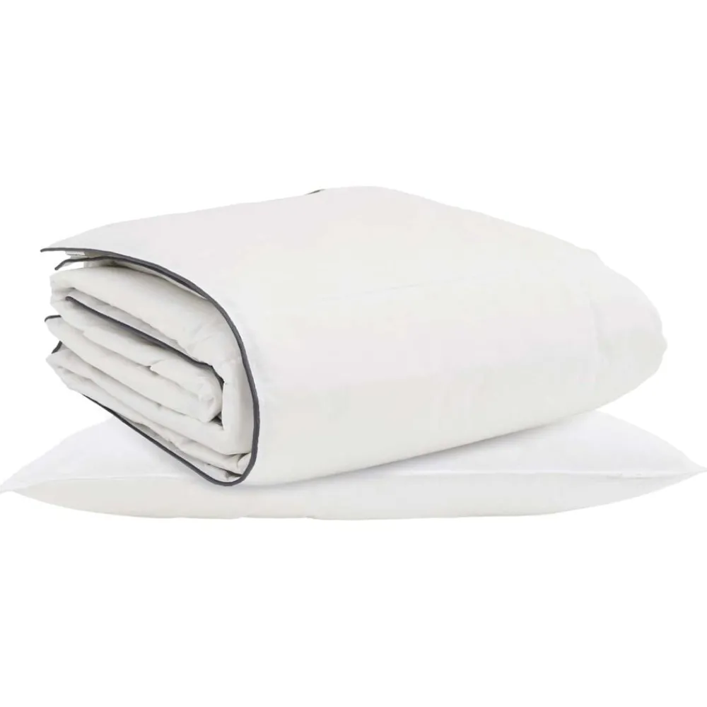 Winter Dekbed met kussen 2 pcs Wit Donsveertjes>vidaXL New
