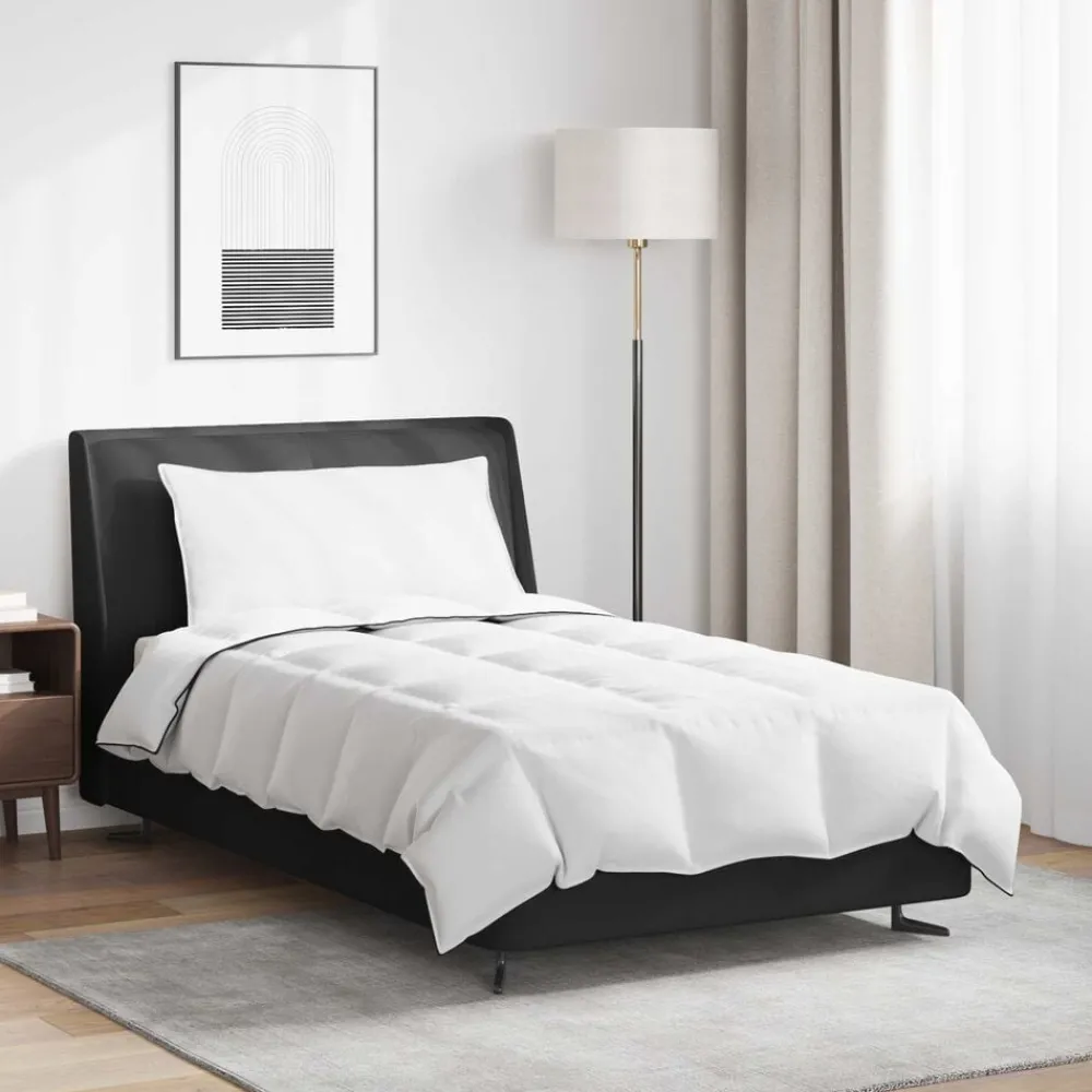 Winter Dekbed met kussen 2 pcs Wit Donsveertjes>vidaXL Discount