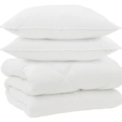 Winter Dekbed met kussen 3 pcs Wit Microvezel>vidaXL New