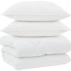 Winter Dekbed met kussen 3 pcs Wit Microvezel>vidaXL Best