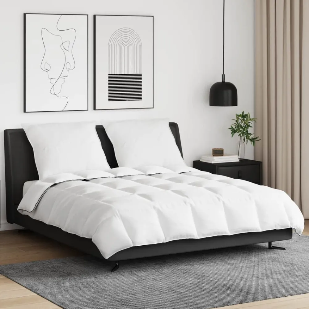 Winter Dekbed met kussen 3 pcs Wit Donsveertjes>vidaXL Best