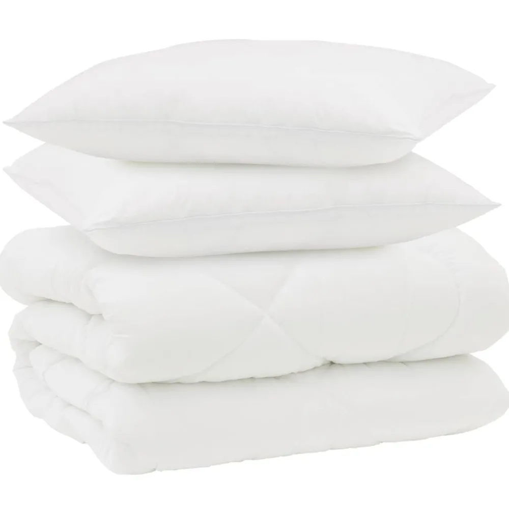 Winter Dekbed met kussen 3 pcs Wit Microvezel>vidaXL Hot