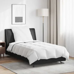Linnengoed*vidaXL Winter Dekbed met kussen 2 pcs Wit Donsveertjes