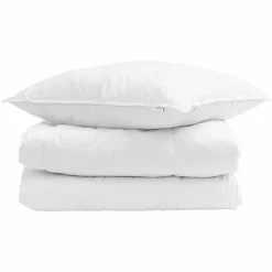 Linnengoed*vidaXL Winter Dekbed met kussen 2 pcs Wit Donsveertjes