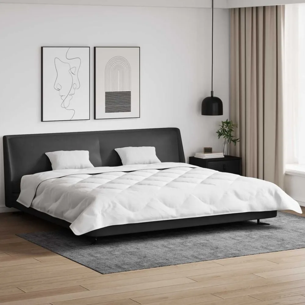 Winter Dekbed met kussen 3 pcs Wit Microvezel>vidaXL Best