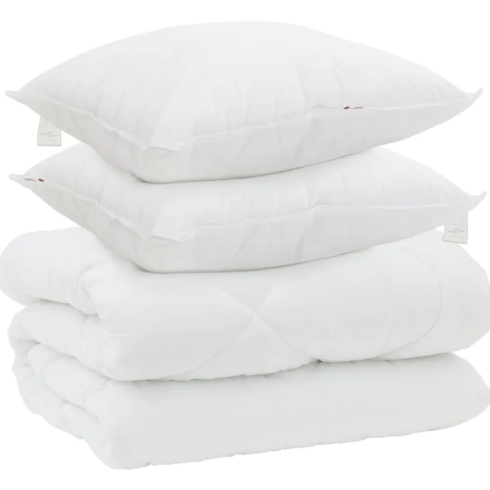 Winter Dekbed met kussen 3 pcs Wit Microvezel>vidaXL Clearance