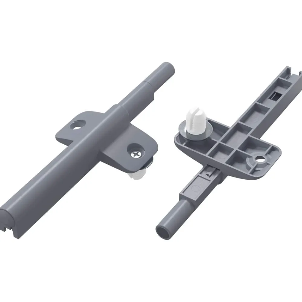 Zachte Sluitdempers 2 pcs Grijs 125 x 47 x 15 mm PP>vidaXL Best