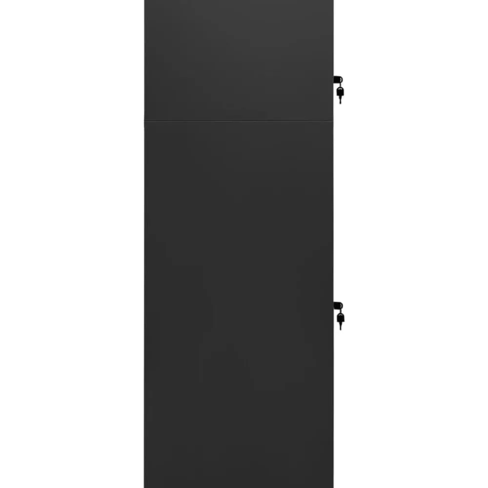 Buitensport*vidaXL Zadelkast 53x53x140 cm staal kleurig Antraciet