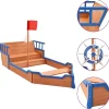 Buitenspeelgoed*vidaXL Zandbak piratenschip 190x94,5x101 cm vurenhout