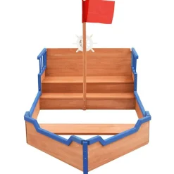 Buitenspeelgoed*vidaXL Zandbak piratenschip 190x94,5x101 cm vurenhout
