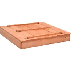 Buitenspeelgoed*vidaXL Zandbak 95x90x15 cm vurenhout Bruin
