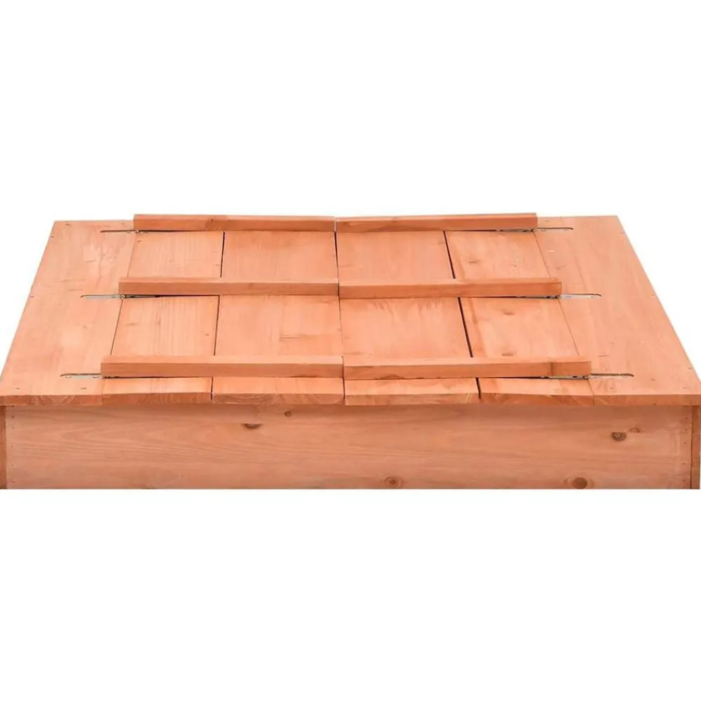 Buitenspeelgoed*vidaXL Zandbak 95x90x15 cm vurenhout Bruin