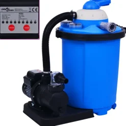 Zandfilterpomp met timer 550 W 50 L>vidaXL