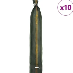 Zandzakken 10 pcs Donkergroen 100 x 25 cm HDPE><noscript><img width=