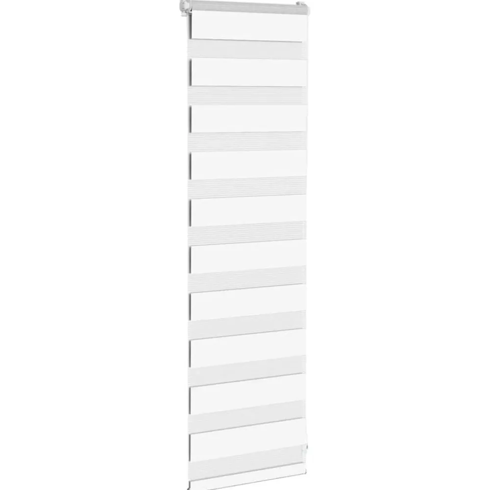 Woon- & Tuinaccessoires*vidaXL Zebra rolgordijn 40x100 cm stofbreedte 35,9 cm marmerbeige Wit