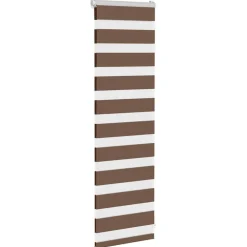 Woon- & Tuinaccessoires*vidaXL Zebra rolgordijn 40x100 cm stofbreedte 35,9 cm polyester Bruin