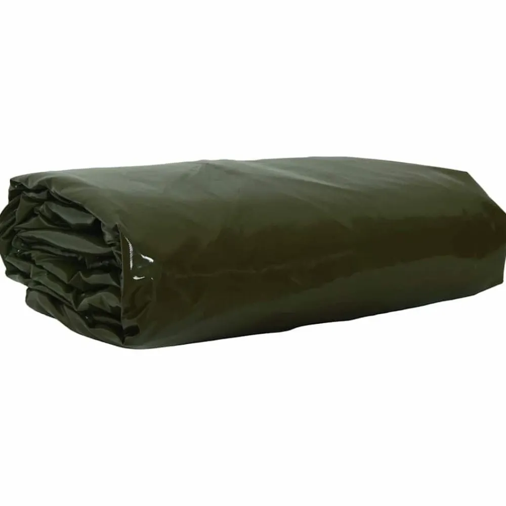 Bouwbeslag*vidaXL Zeil 650g / m² Olijf Groen 2 x 3 m Canvas met PVC-coating Olijfgroen