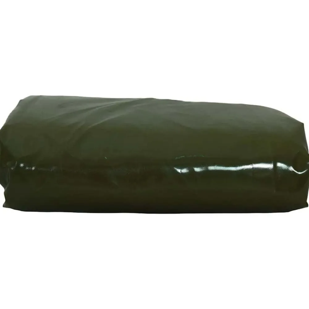 Bouwbeslag*vidaXL Zeil 650g / m² Olijf Groen 2 x 3 m Canvas met PVC-coating Olijfgroen