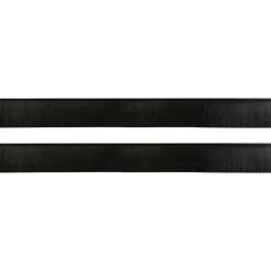 Bouwmaterialen*vidaXL Zelfklevende Deurborstels 2 pcs 100 cm Aluminium Legering Zwart