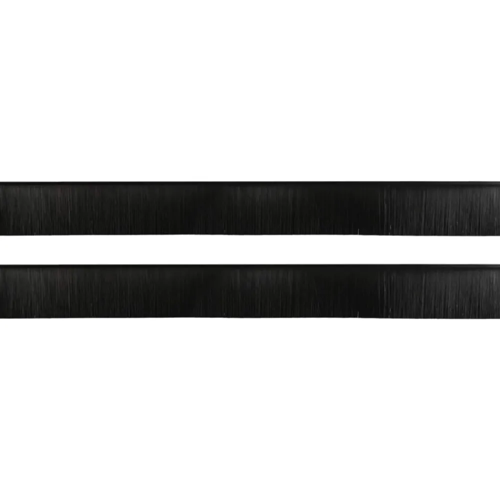 Bouwmaterialen*vidaXL Zelfklevende Deurborstels 2 pcs 100 cm Aluminium Legering Zwart