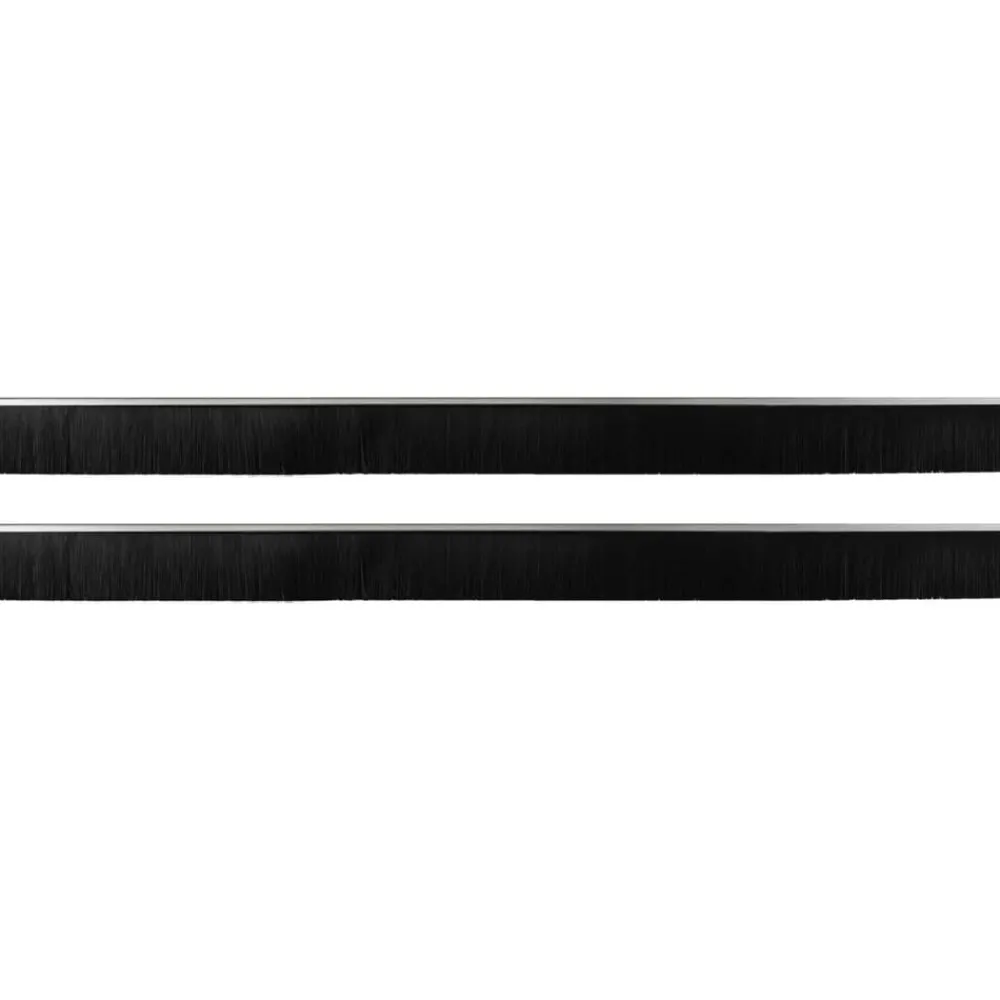 Bouwmaterialen*vidaXL Zelfklevende Deurborstels 2 pcs 100 cm Zilver