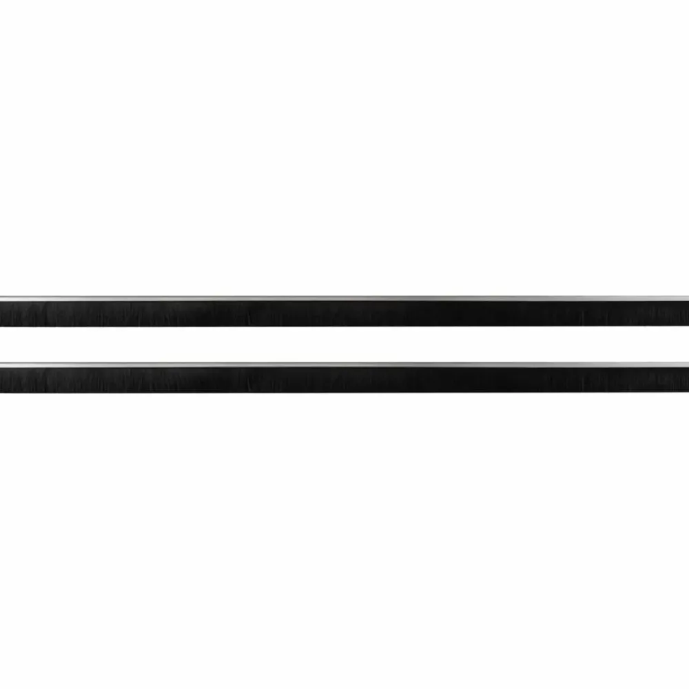Bouwmaterialen*vidaXL Zelfklevende Deurborstels 2 pcs 100 cm Zilver