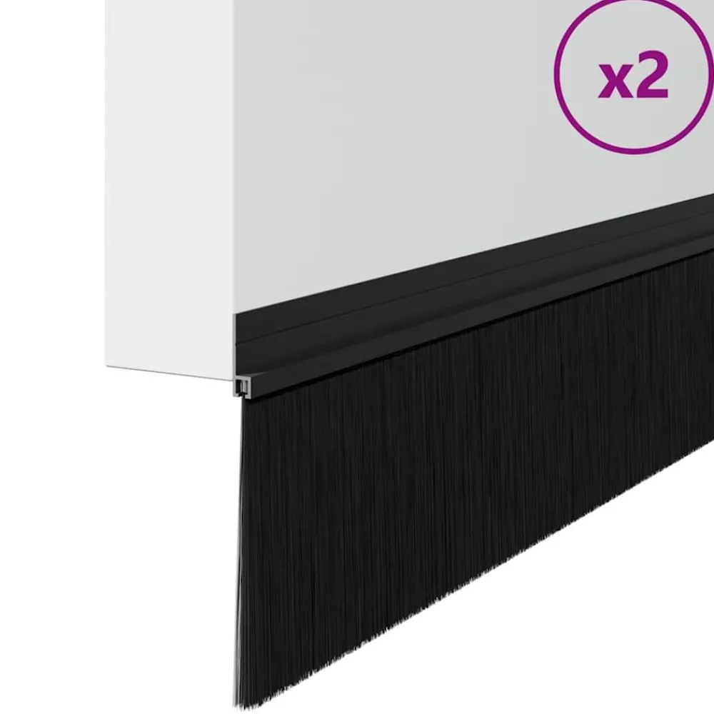 Zelfklevende Deurborstels 2 pcs 100 cm Aluminium Legering>vidaXL Outlet