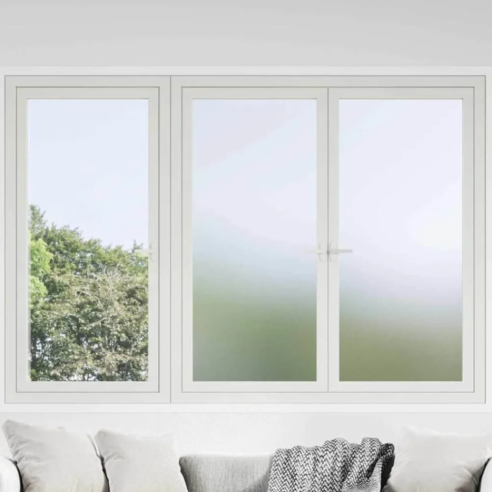 Zelfklevende Raamfolie Frosted Grijs 45 x 2000 cm PVC>vidaXL New