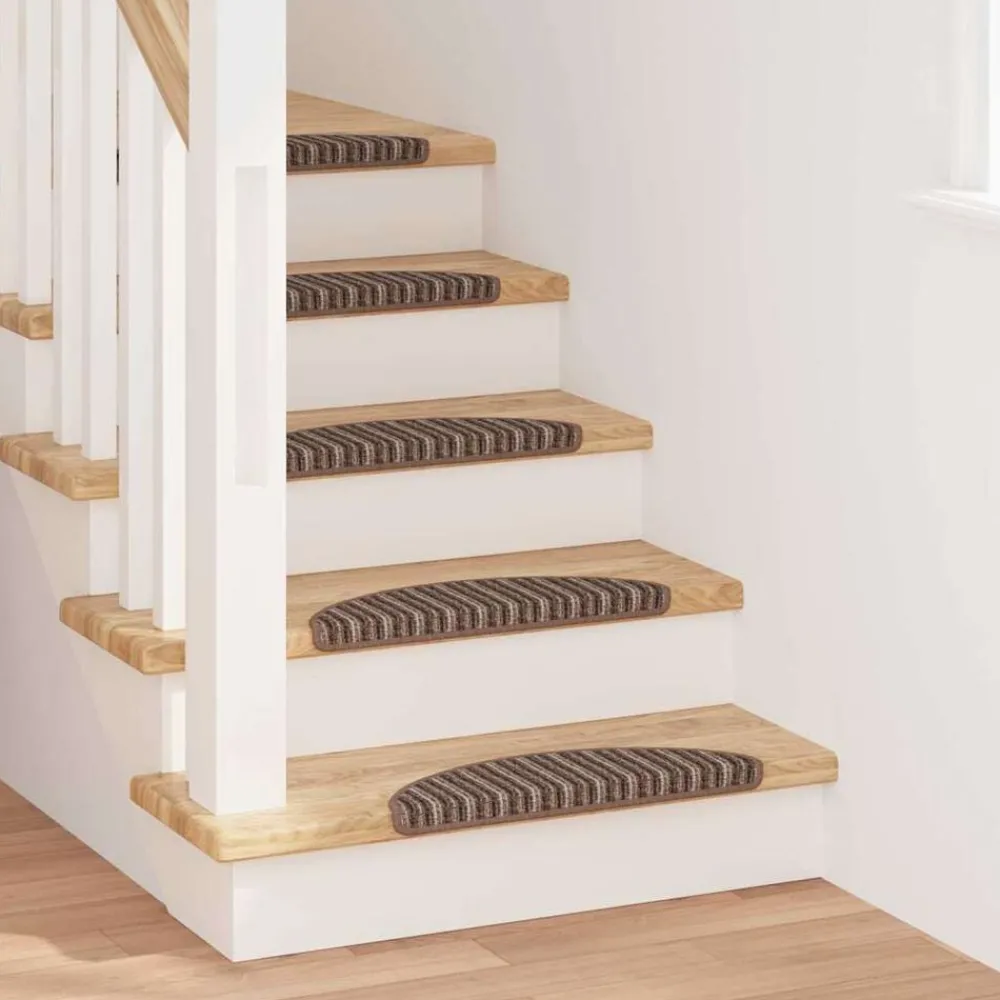 Huishoudelijke Benodigdheden*vidaXL Zelfklevende Trapmatten 15 pcs 56 x 17 x 3 cm Bruin